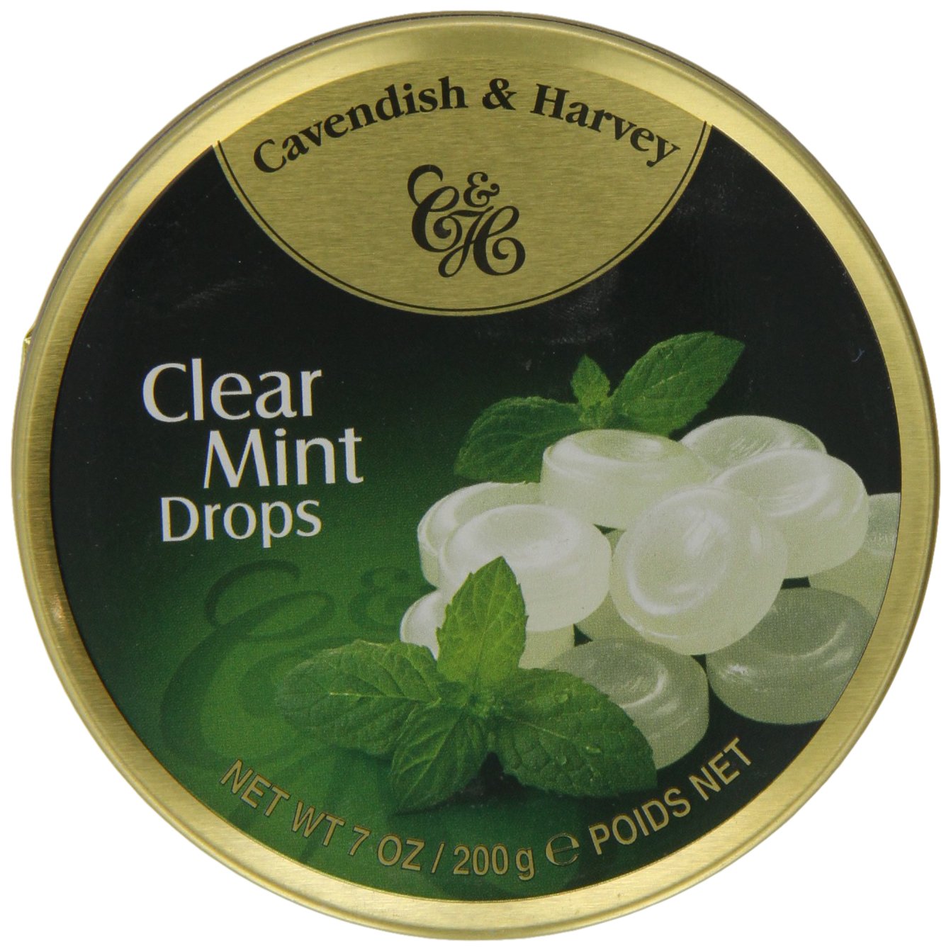 Cavendish & Harvey Travel Tin Clear Mints 200 g (paquete de 10)