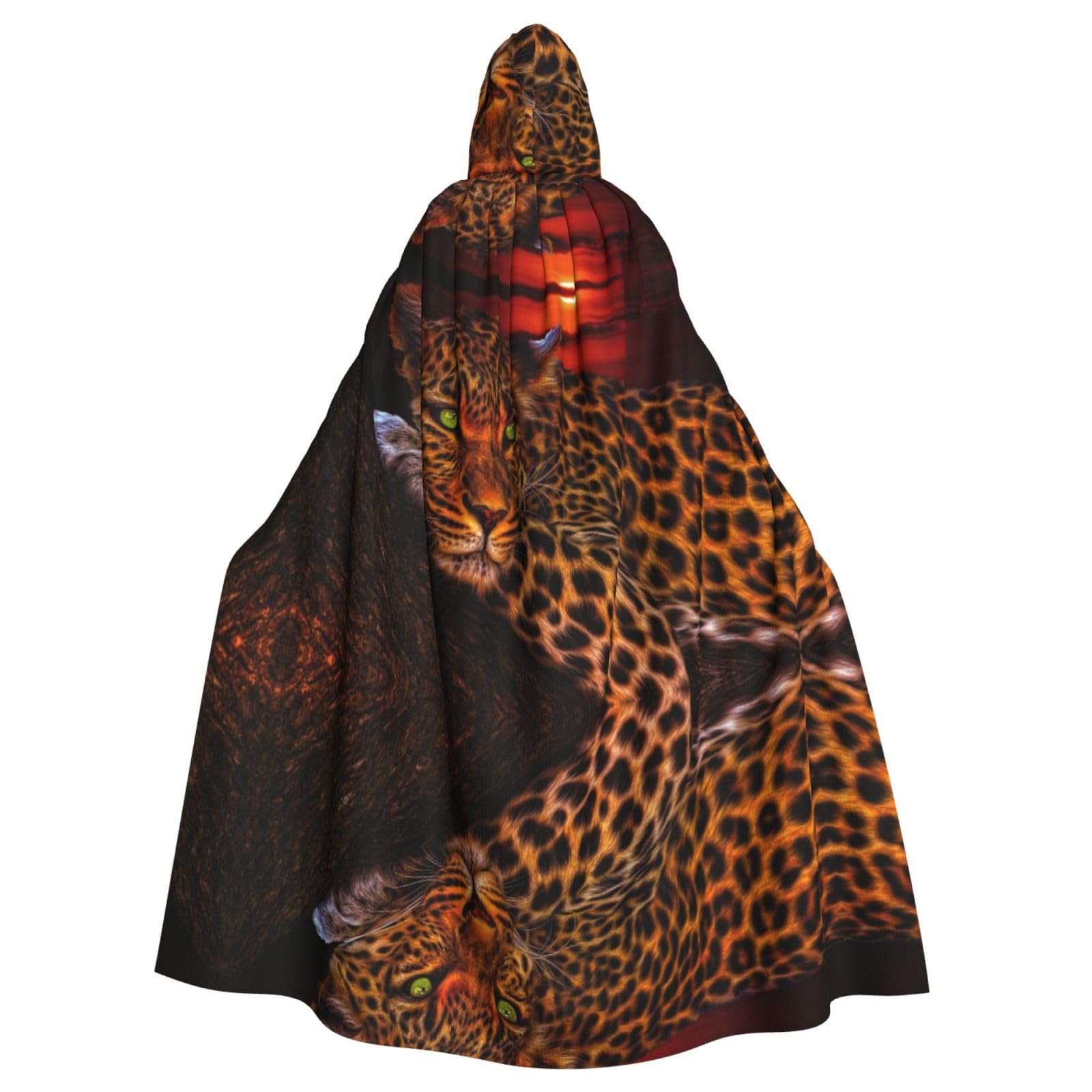 Unique Animal Tiger Unisex Hooded Halloween Cloak Cosplay Halloween Christmas Fancy Dress Costumes For Adults โ image 1
