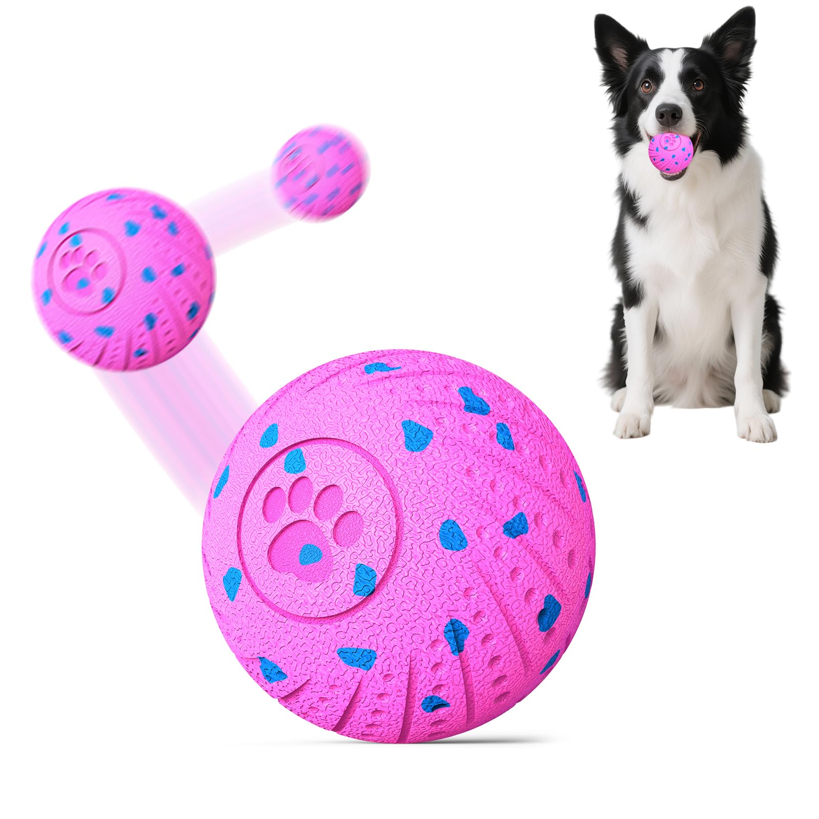 Balle interactive 2 en 1 pour chien pour mâcheurs agressifs, balle E-TPU automatique et rebondissante, 3 modes, jouet intelligent pour animaux de compagnie avec détecteur de mouvement