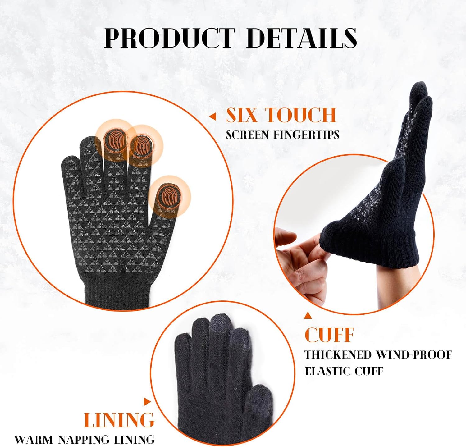 Luvas para clima frio de inverno para homens e mulheres