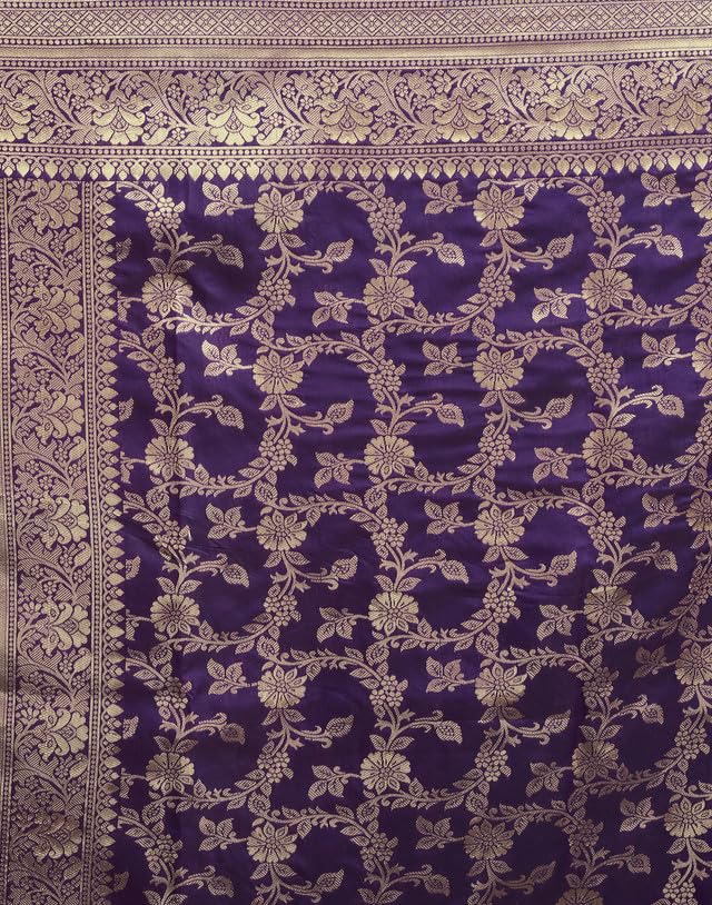 Image of SIRIL Women's Banarasi Soft Silk Saree Pure Silk with Unstitched Blouse Piece
