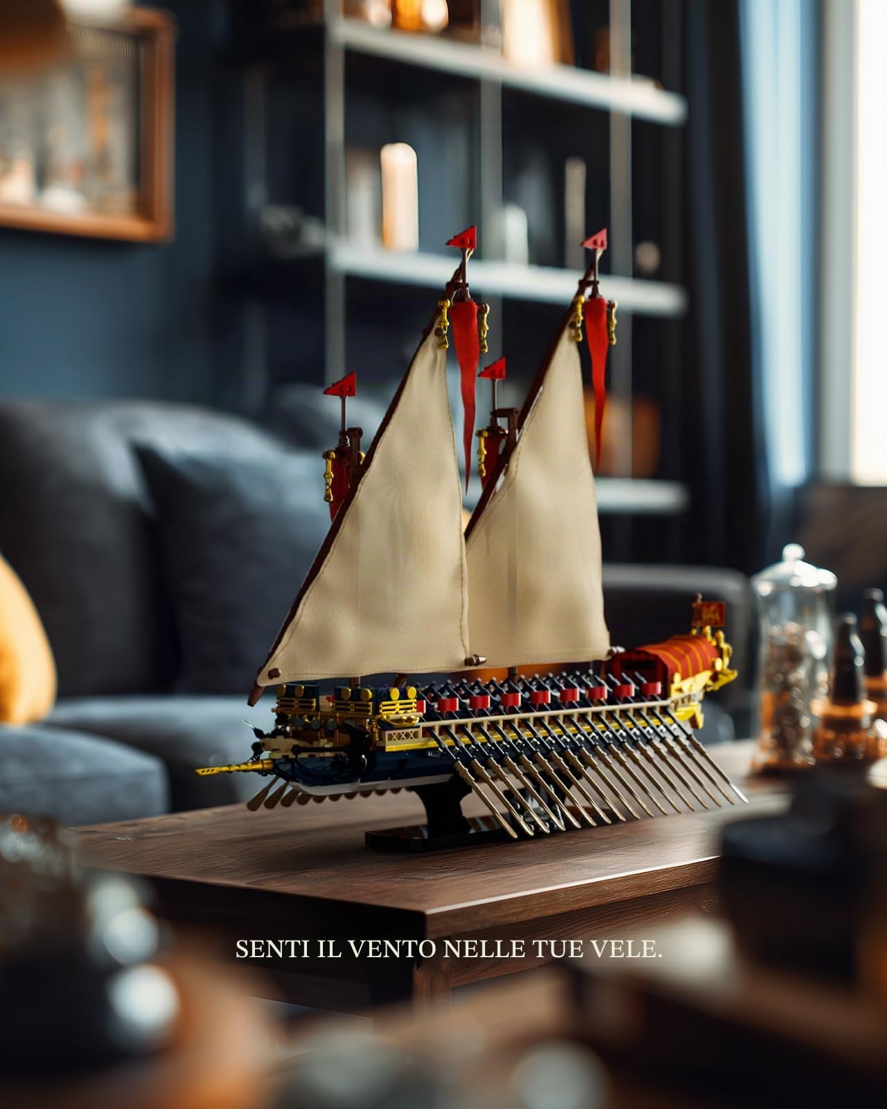 Nifeliz Kit di Costruzione della Nave a Vela Galea per Adulti, Modello di Nave Ammiraglia in Stile Galeazza per Esposizione e Collezione, Regalo per Appassionati di Navi (1.536 Pezzi, NF10338)