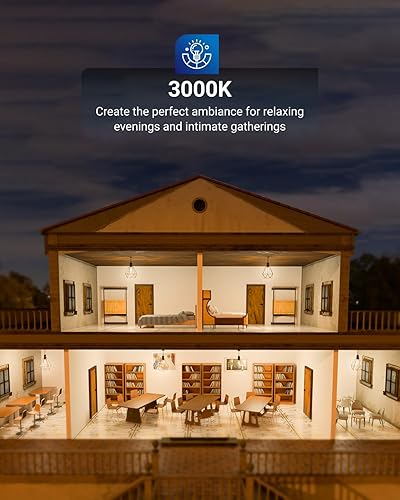 Miniatura 3 de Sunco - Paquete de 6 bombillas LED G25, filamento Edison Globe, bombilla de iluminación de tocador para baño dormitorio, 500 LM, 5 W (equivalente a