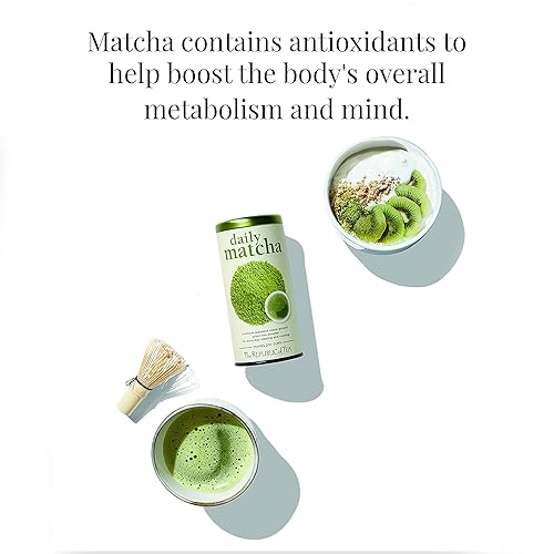 Miniatura 5 de The Republic of Tea Polvo de matcha japonés diario, bolsa a granel de 1 libra, té verde matcha, 200 porciones