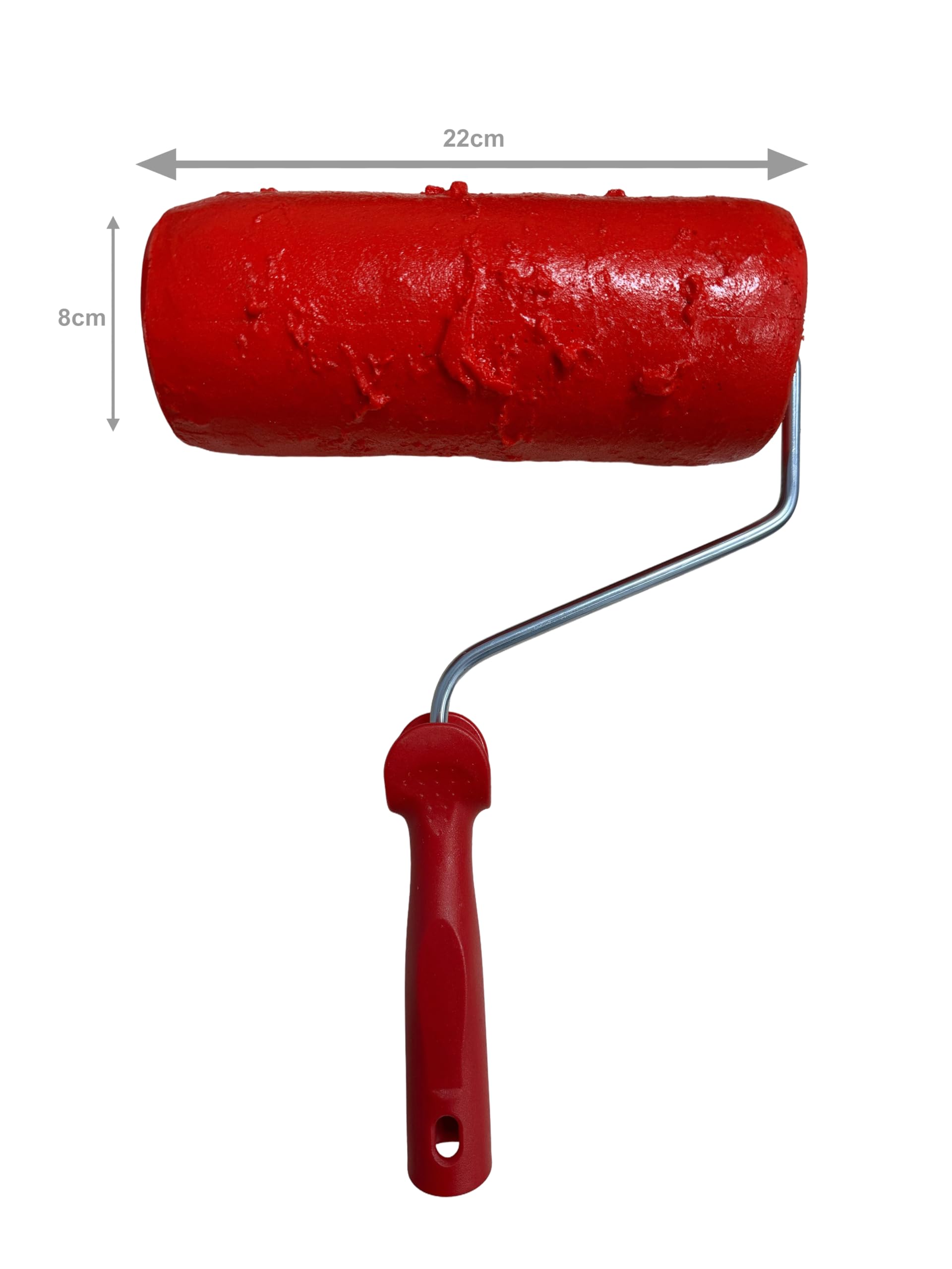 Rodillo texturizado Especial RASPADO para mortero tixotrópico, monocapa, cemento. Tematización Hormigón impreso estampado realista (RASPADO) (ABUJARDADO)