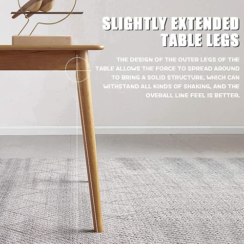 Miniatura 5 de Mesa de comedor de 47 pulgadas, mesa de cocina, mesa de comedor, mesa de cocina pequeña para espacios pequeños, mesa moderna para el hogar, mesa de