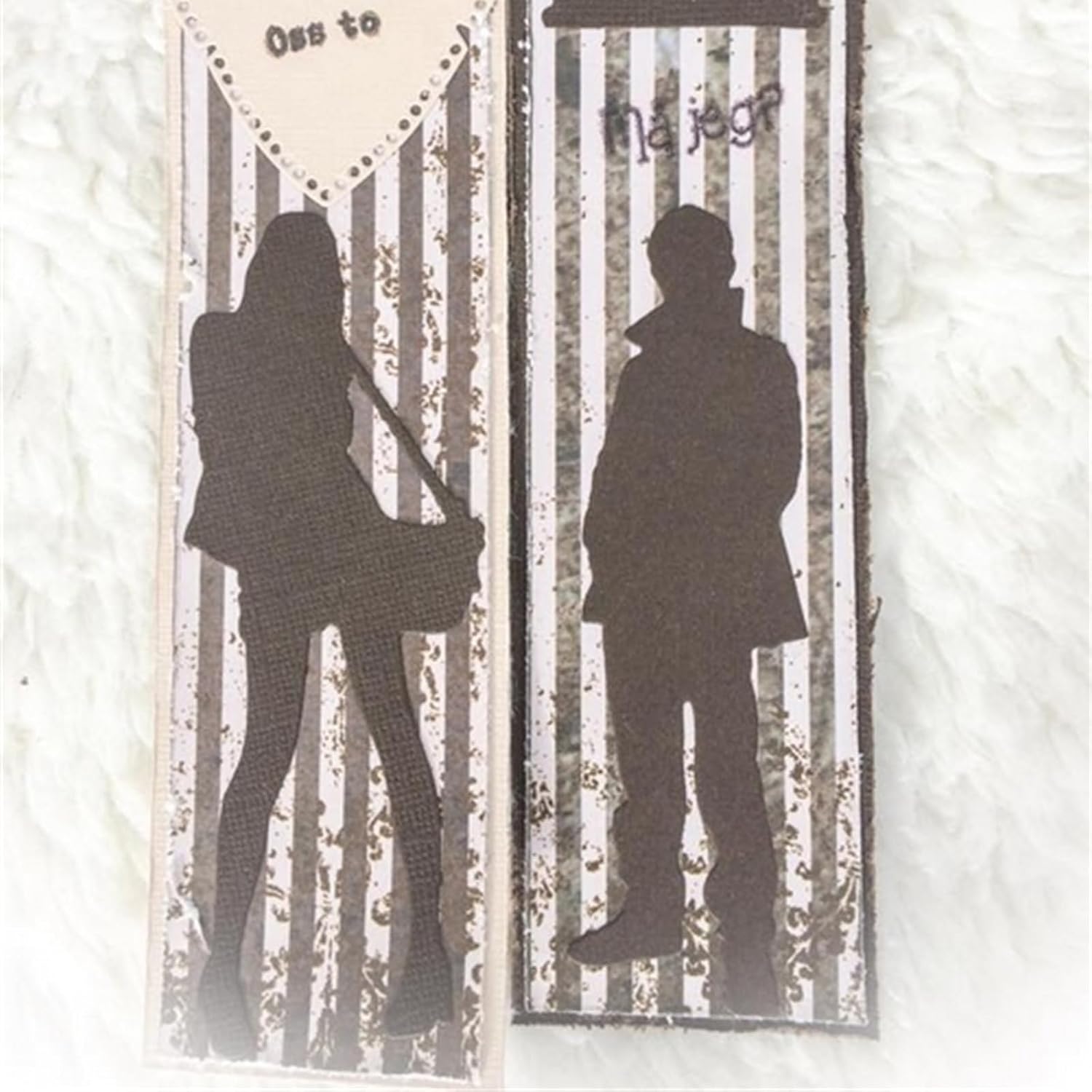 CYFUN DESIGN Silhouettes Man Metal Cutting Dies for Card Making Photo Album Decoration DIY Scrapbooking Paper Crafts Embossing Stencil Template DIY