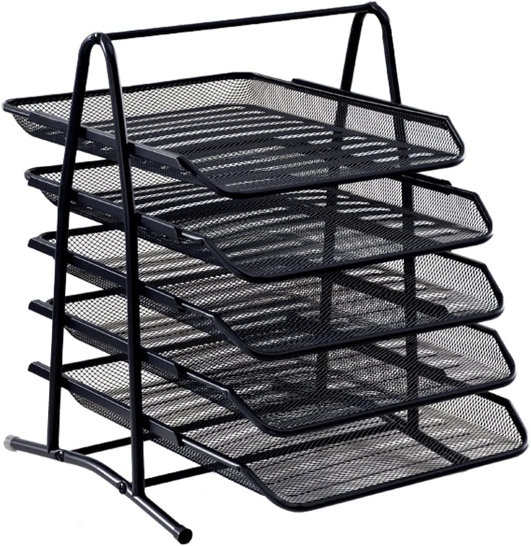 Amazon.com: File Folder Organizer Metal Iron Mesh File Tray Drawer File ...