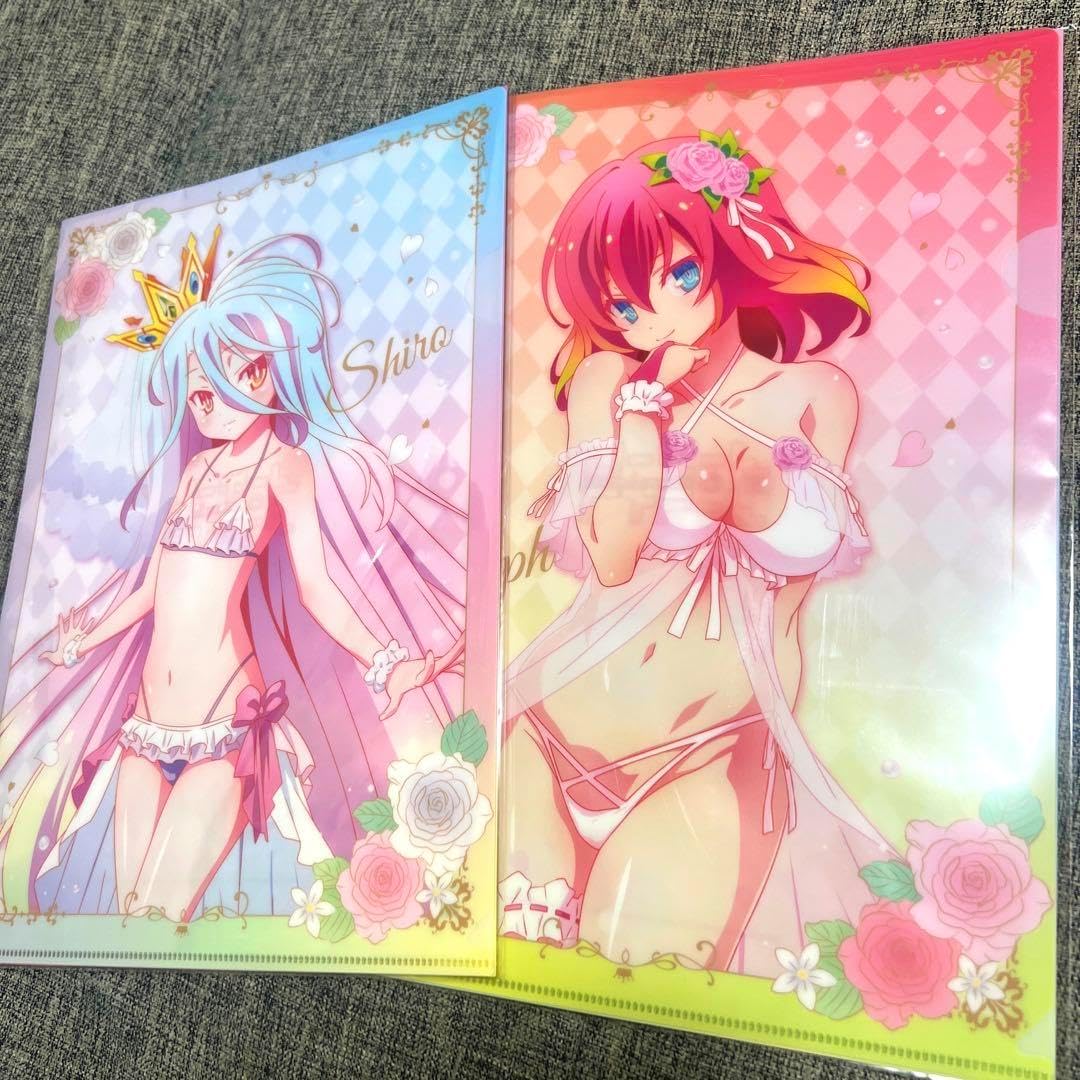 ノーゲームノーライフ ポップアップ クリアファイルセット 2種 合計4枚セット X