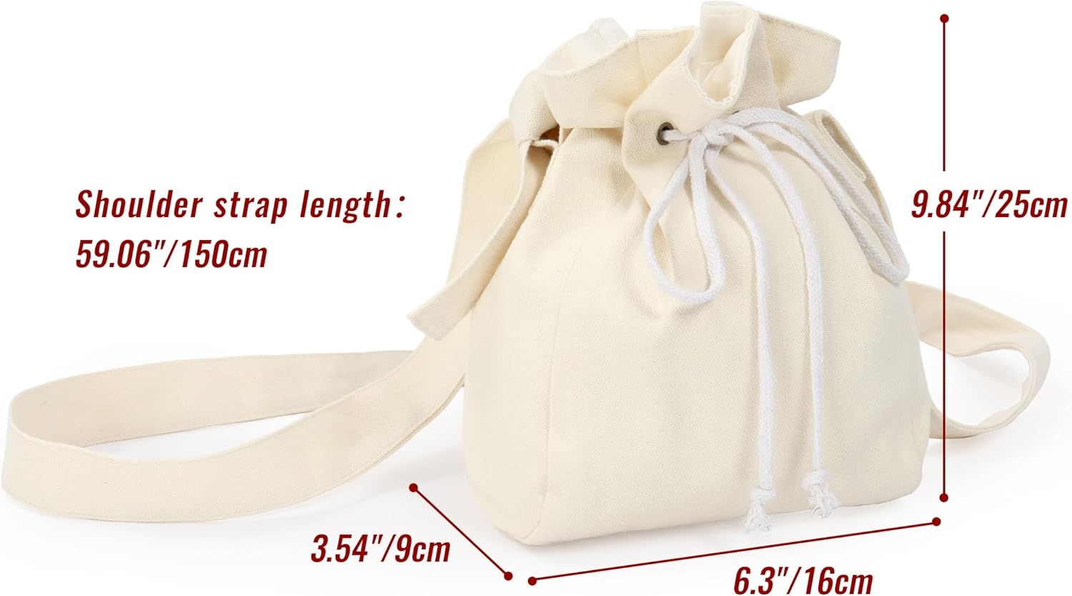 FURPHI Medieval Drawstring Shoulder Bag Renaissance Canvas Dice Bag Coin Purse Ren Faire Costume Accessories - Image 5