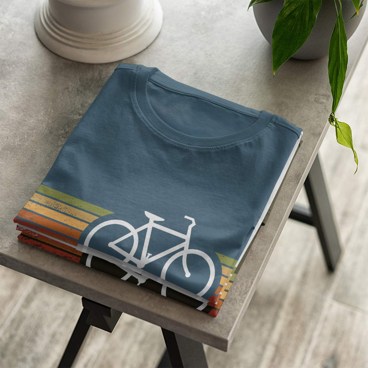 OM3® T-shirt retrò Bicycle | Uomo | Cycling Cyclist Biking Ciclisti | S - 5XL
