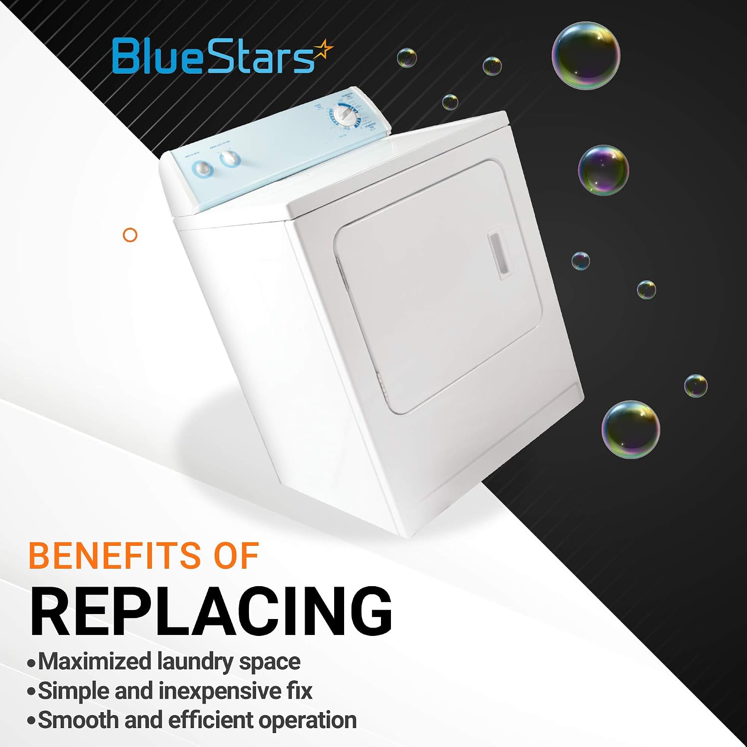 BlueStars [New 2023] Ultra Durable SKK-7A Stacking Kit Replacement Part Exact Fit for Samsung 27 Inch Front Load Washers and Dryers - Replaces SK-5A SK-5AXAA
