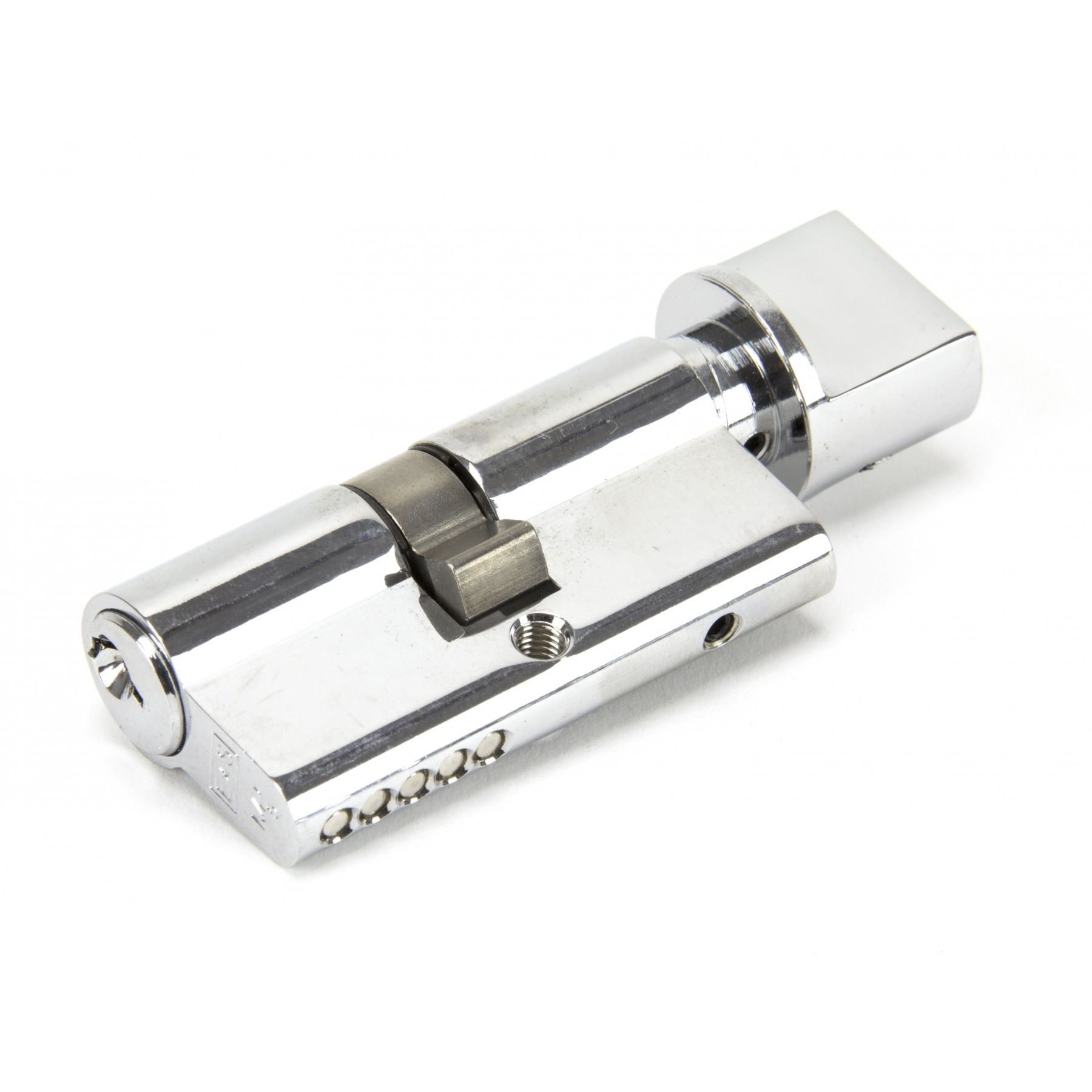 Black Country Metal Works Polished Chrome 30Mm By 30Mm Euro Cylinder Thumb Turn