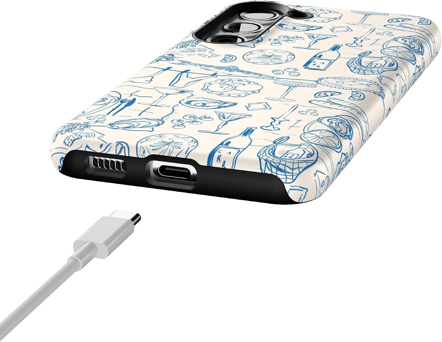 Casely Galaxy S23 Plus Case | Amalfi Aperitivo | Dolce Vita | Essential Slim Dual-Layer Protective Design