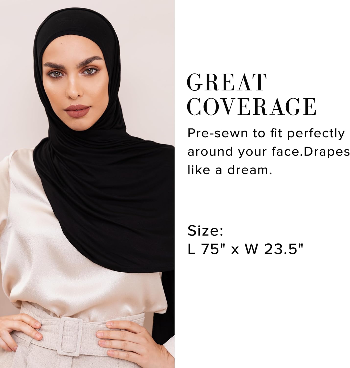 Slip-on Instant Premium Jersey Hijab Head Scarf Wrap for Muslim Women Made in Turkey - Image 6