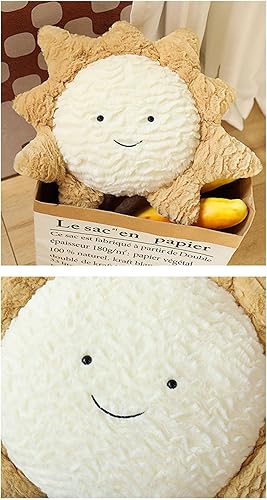 Miniatura 2 de Cómoda almohada de sol, estrellas, luna, cojín para sofá, precioso cojín (23.6 pulgadas, luna)