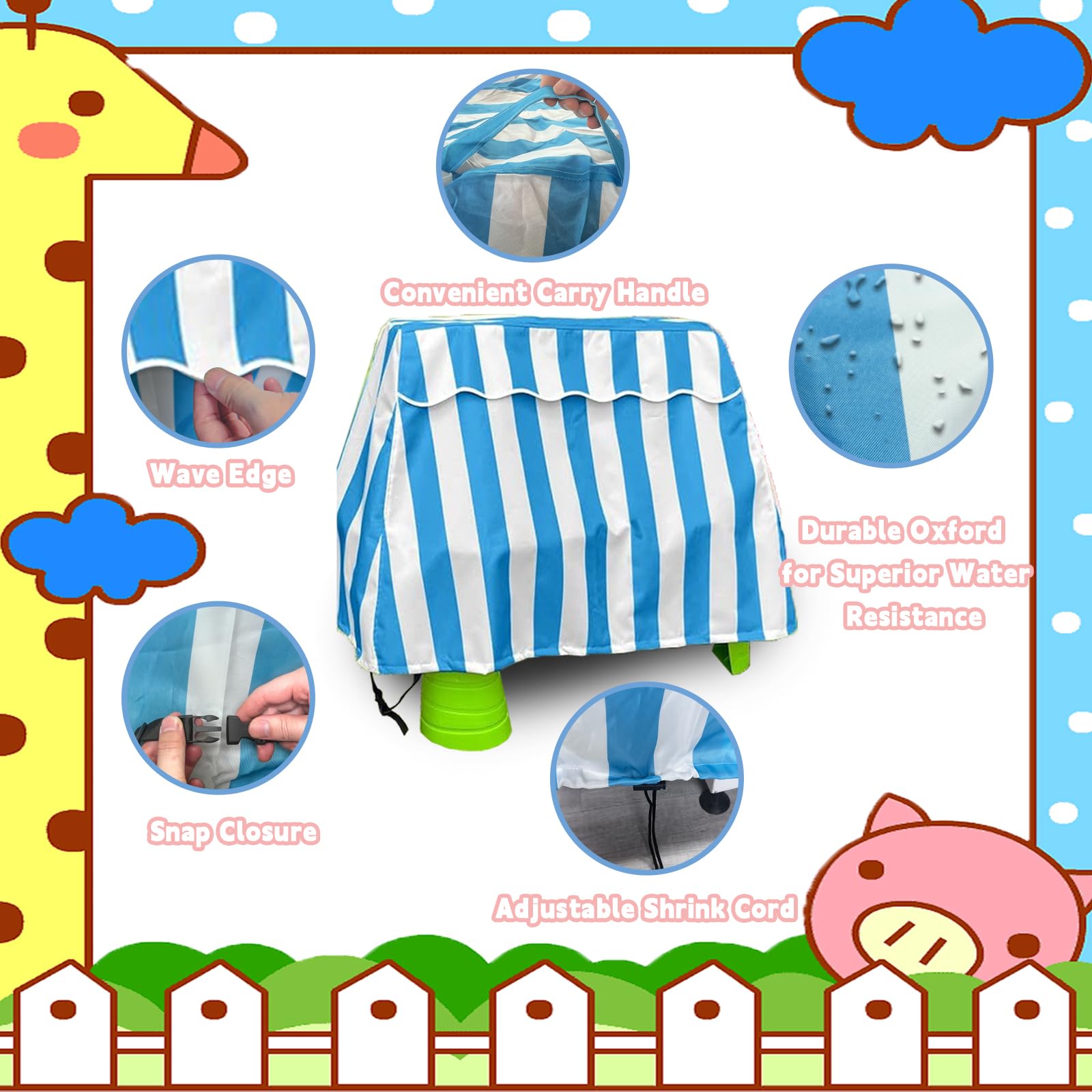 Housse De Protection Pour Table D'Eau Enfants - Imperméable & Anti-UV - 8