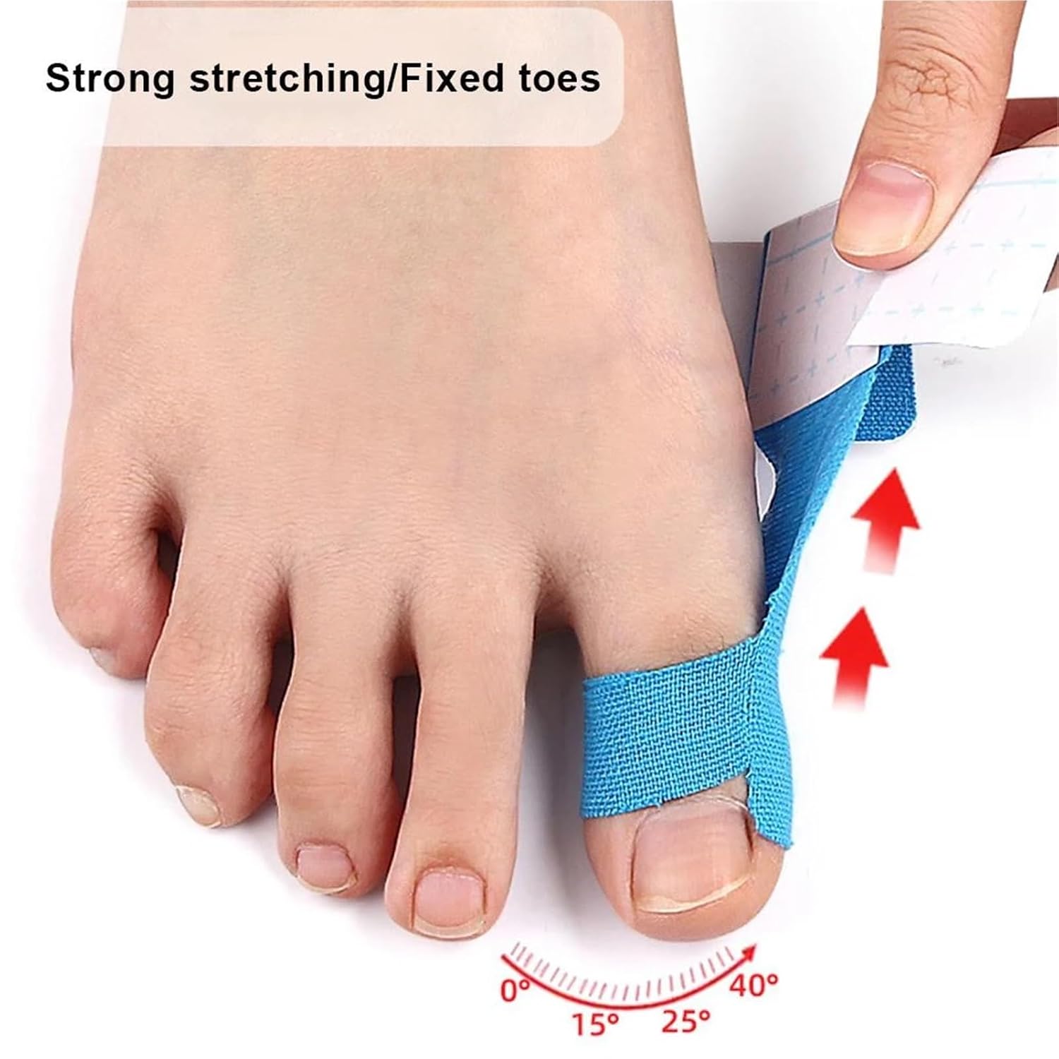 10PCS Bunion、Pain Relief Kinesiology Athletic Tape Bunions & Turf Toe,Big Toe Spacer/Separator/Straightener Tape(Beige)