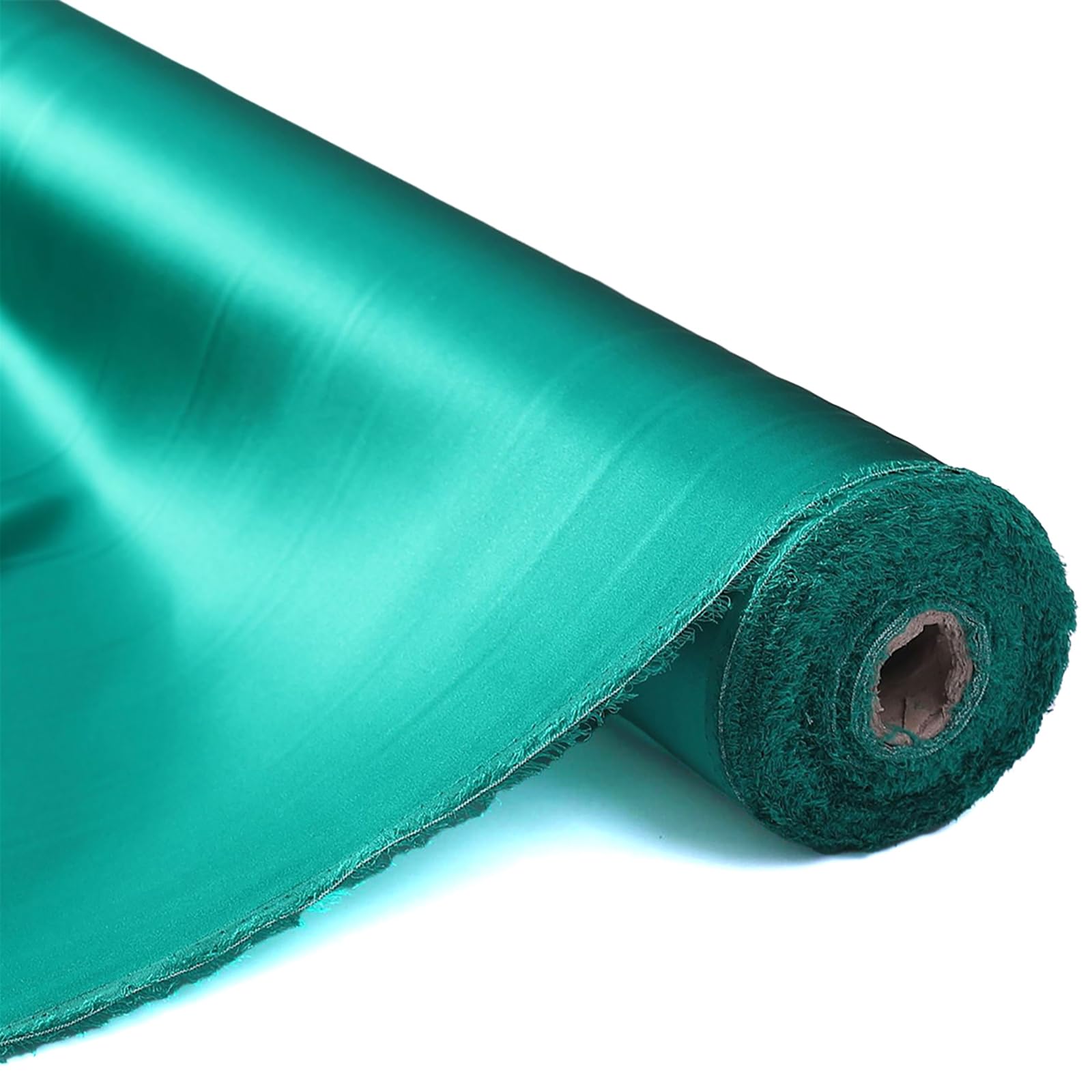 100% Pure Mulberry Silk Fabric 114cm Width 16m/m Charmeuse Stain Silk by 5 metre for Pajamas,Shirt or DIY Crafts(Green) — image 1