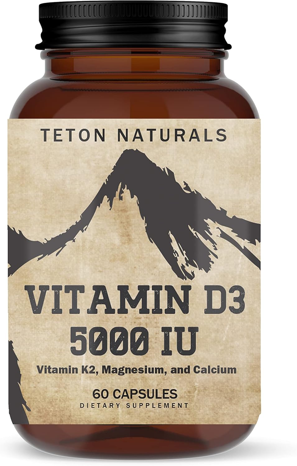 K2D3 5000IU Suplemento 60 Cápsulas Teton Naturals