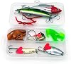 Valkyrie 28 Piece Silicone Rapala Spoon Fishing Rod Feed and Accessory Set