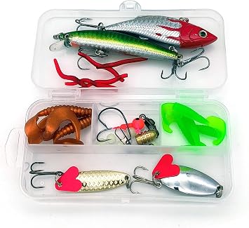 Valkyrie 28 Piece Silicone Rapala Spoon Fishing Rod Feed and Accessory Set