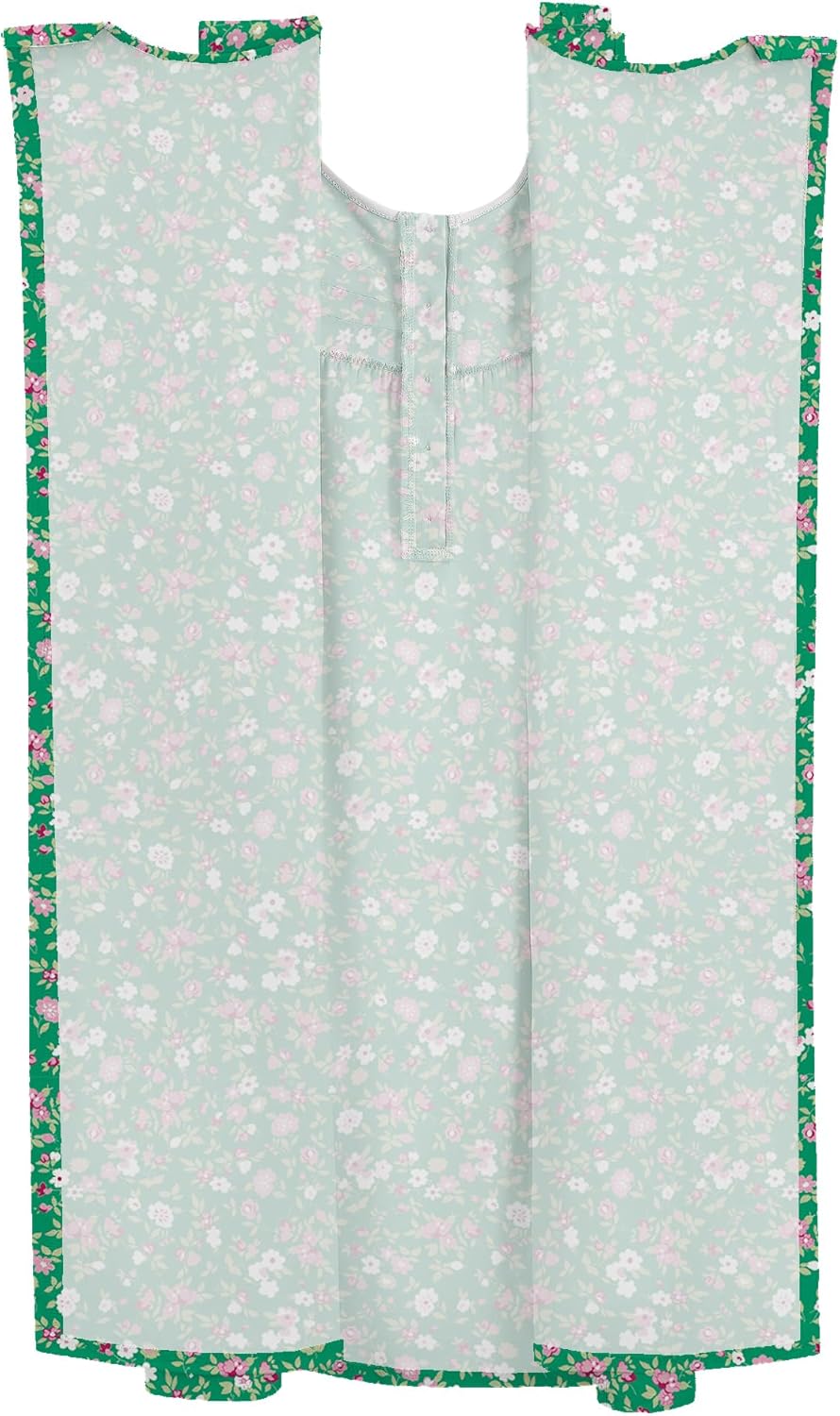 Hospital Gowns for Women Tear Away Snap Open Back Post Shoulder Surgery Sleeveless Adaptive Clothing with Pockets - Image 5