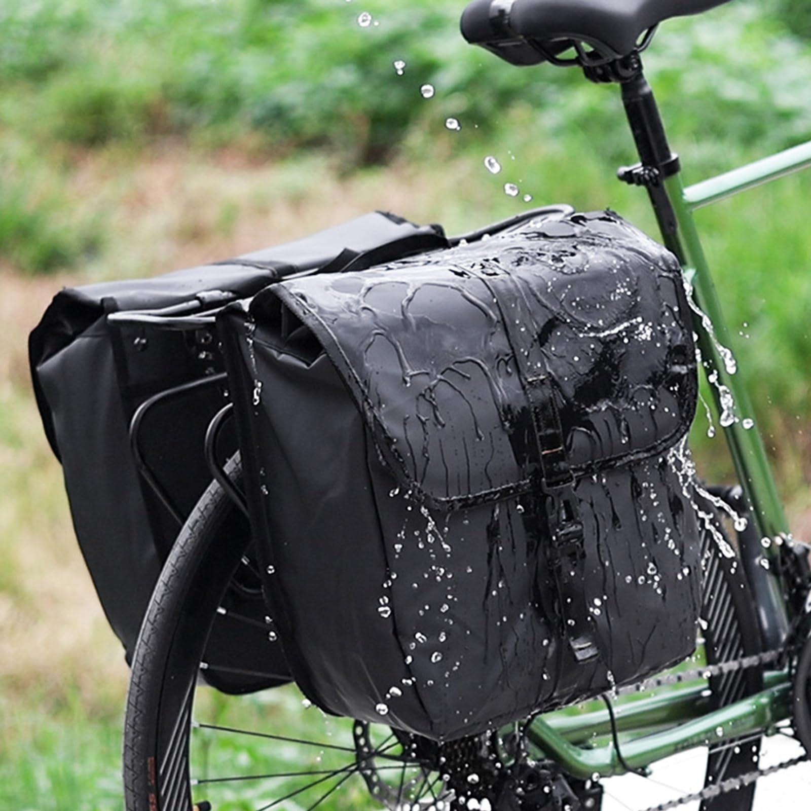 Bolsas de sillín de bicicleta resistentes al agua, portaequipajes para bicicleta, bolsa trasera para ciclismo, viajes, portaequipajes, accesorios de montaña