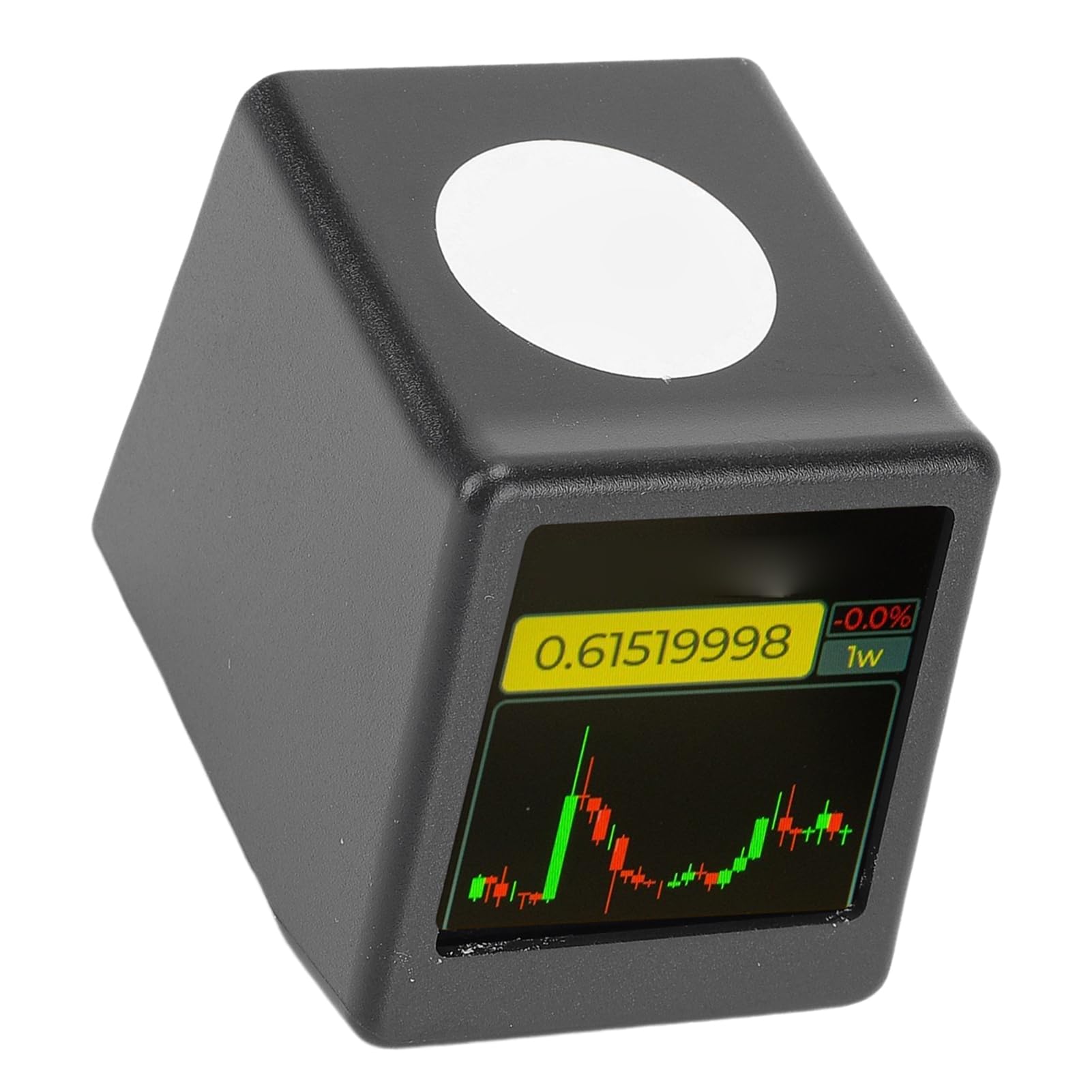 Afficheur de Prix Crypto et Bourse WiFi, Ticker Bitcoin Compact en Temps Réel avec Écran Tactile, Horloge, Météo et Animations GIF pour Bureau et Table de Chevet