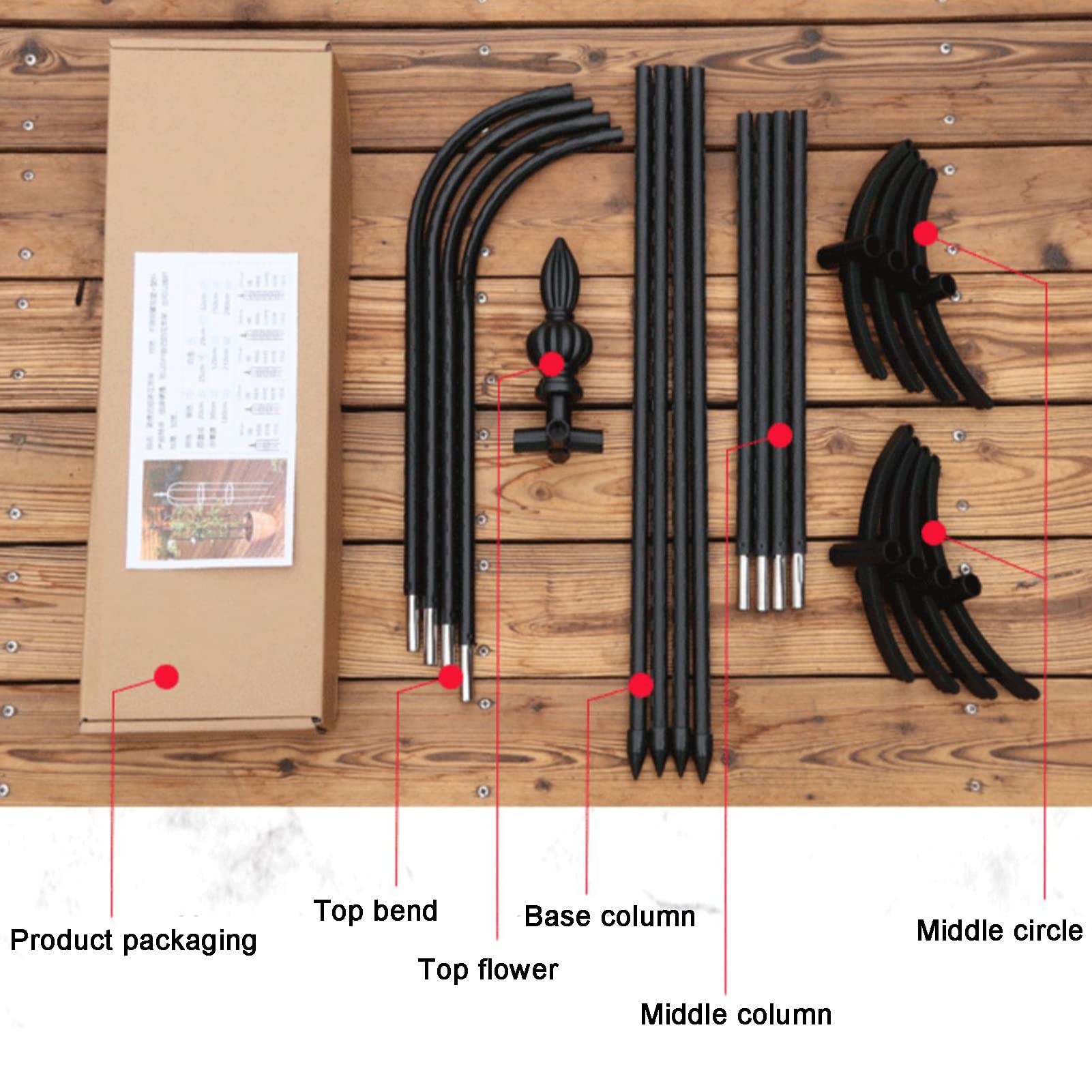 Amazon.com : HJZALMI Obelisk Trellis, Tall Tower Support Frame