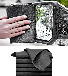5PCS Thickened Magic Cleaning Cloth, 10"×8" Microfiber Cleaning Cloth Streak Free Polishing Towel, Reusable Lint Free Cleaning Rags for Car Mirror Glass Window TV Screen