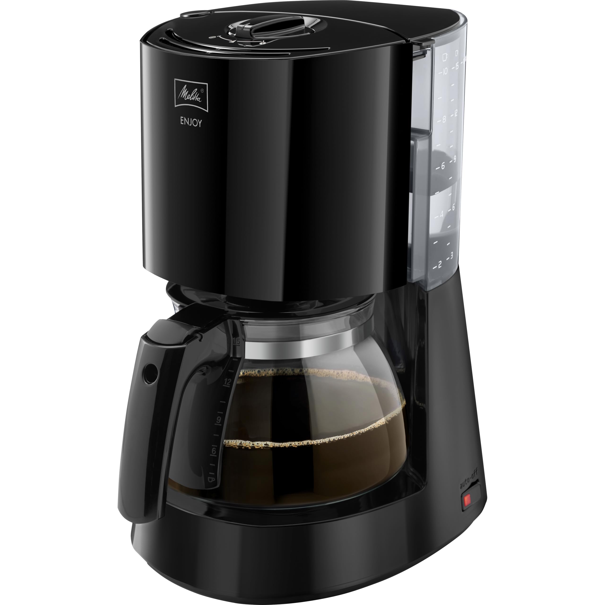 Melitta Enjoy 1017-02 Filterkaffeemaschine mit Glaskanne – Schwarz