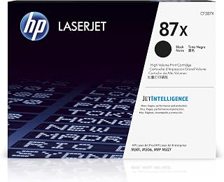 HP 87X Black High-yield Toner Cartridge | Works with HP LaserJet Enterprise M506 Series, HP LaserJet Enterprise MFP M527 Series, HP LaserJet Pro M501 Series | CF287X