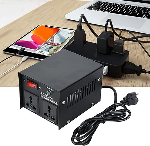 Miniatura 4 de Alvinlite Transformador convertidor de voltaje CA ST-200VA 200W (110 a 240V, 110 V a 220 V) 200 vatios convertidor elevadorabajo 110120 voltios -