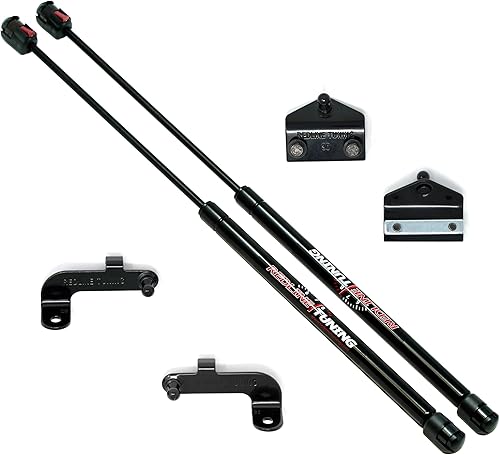 Miniatura 2 de Redline Tuning 21-20007-02 Capó QuickLIFT Plus compatible con Jeep Wrangler Rubicon 392 2021+ (sistema atornillado - todos los componentes negros)