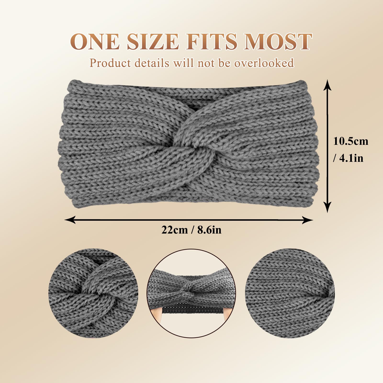 PROPOG Winter Headbands for Women's Hair - Image 4