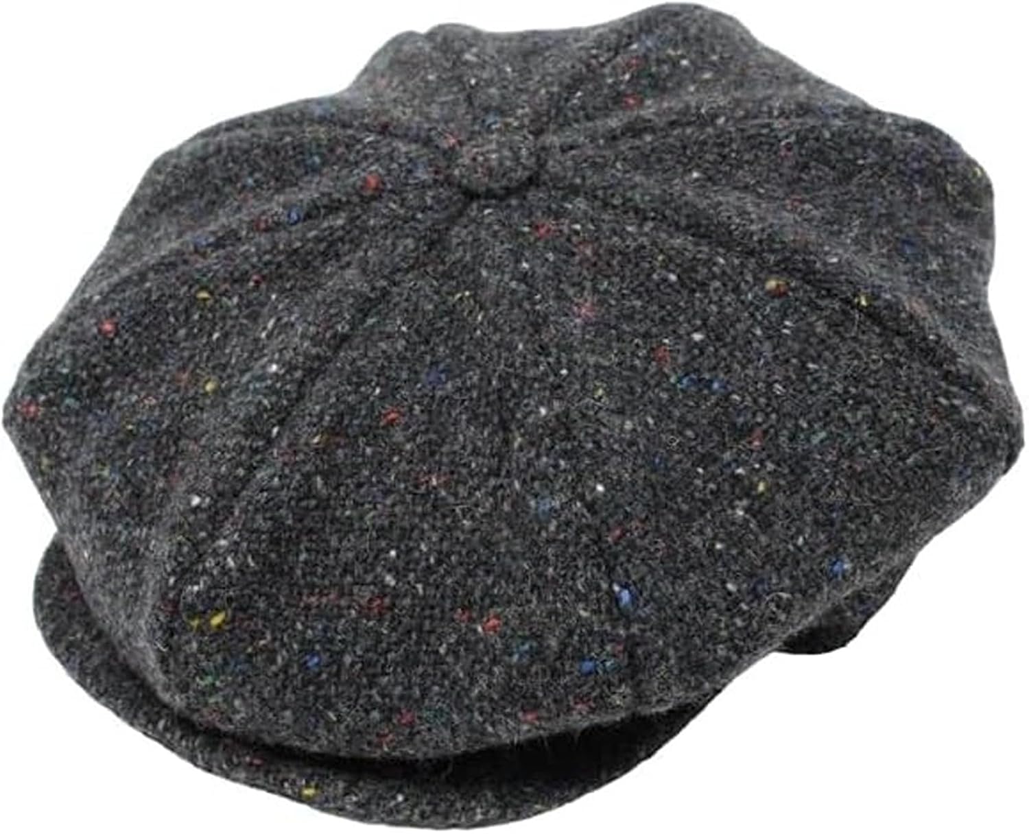 Hanna Hats Men's Donegal Tweed 8 Piece Cap Newsboy Cap
