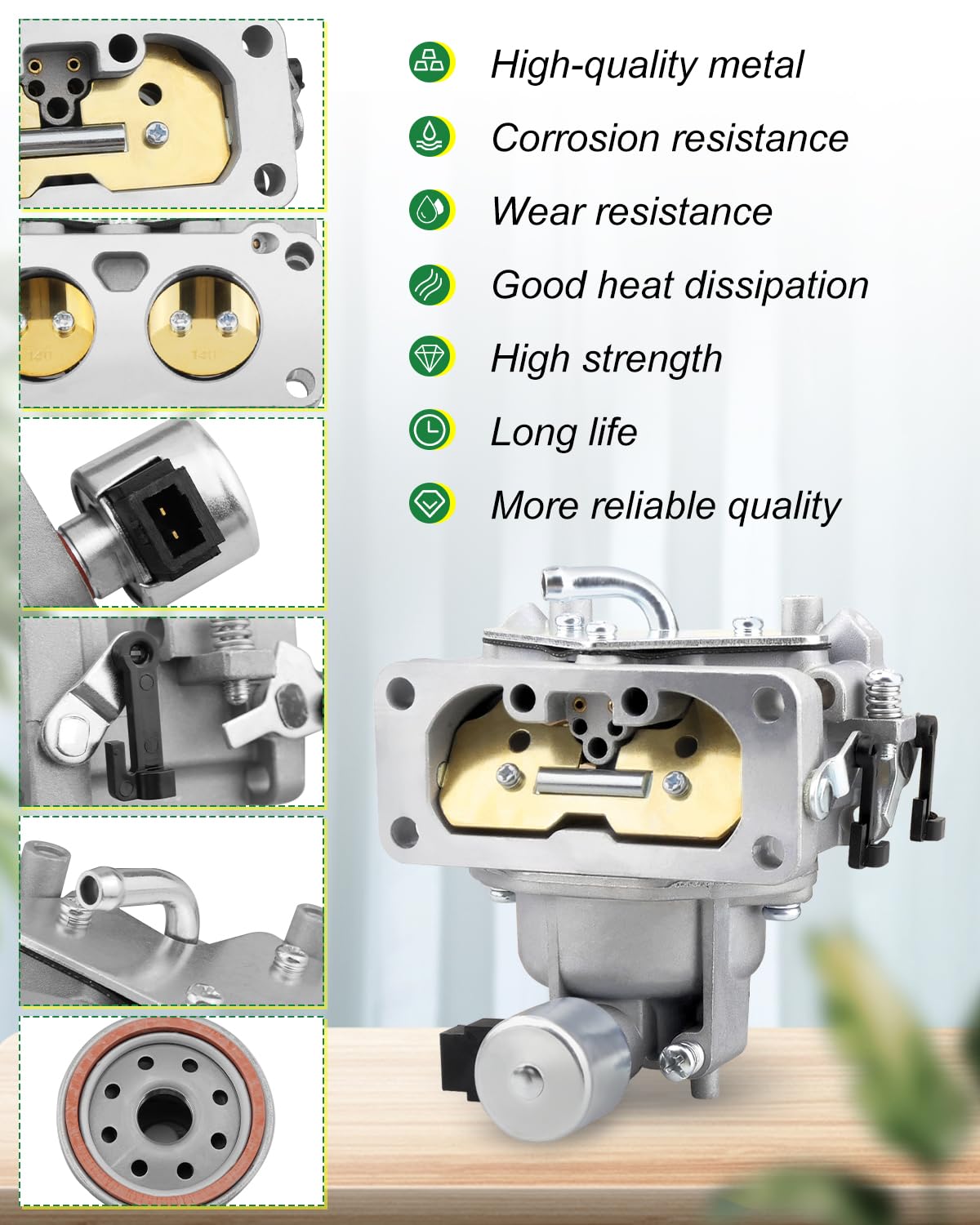 Amazon.com : JUWEVAZU Z445 Carb Carburetor Kit Fit for John Deere