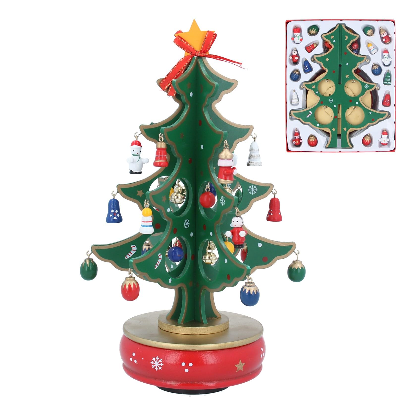 Gisela Graham Multicolor Musical Christmas Tree With Decorations