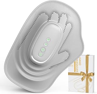 Electric Hand Massager with Heat & Airbag Compression | Electric Hand Therapy Equipment, 8-Zone Compression, Individual Finger Slots, 3 Modes, Gifts for Women Men