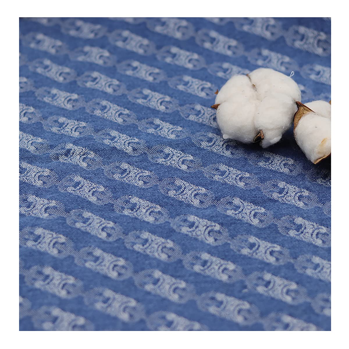 Tessuto denim Tessuto Jacquard Cotone Denim Materiale da Cucito Tessuti per la Casa per L'artigianato Fai-da-te Jeans Dress Shirting Patchwork Sartoria Home Decor(Larghezza: 1,5 M)(Size:2.5x1.5 m)