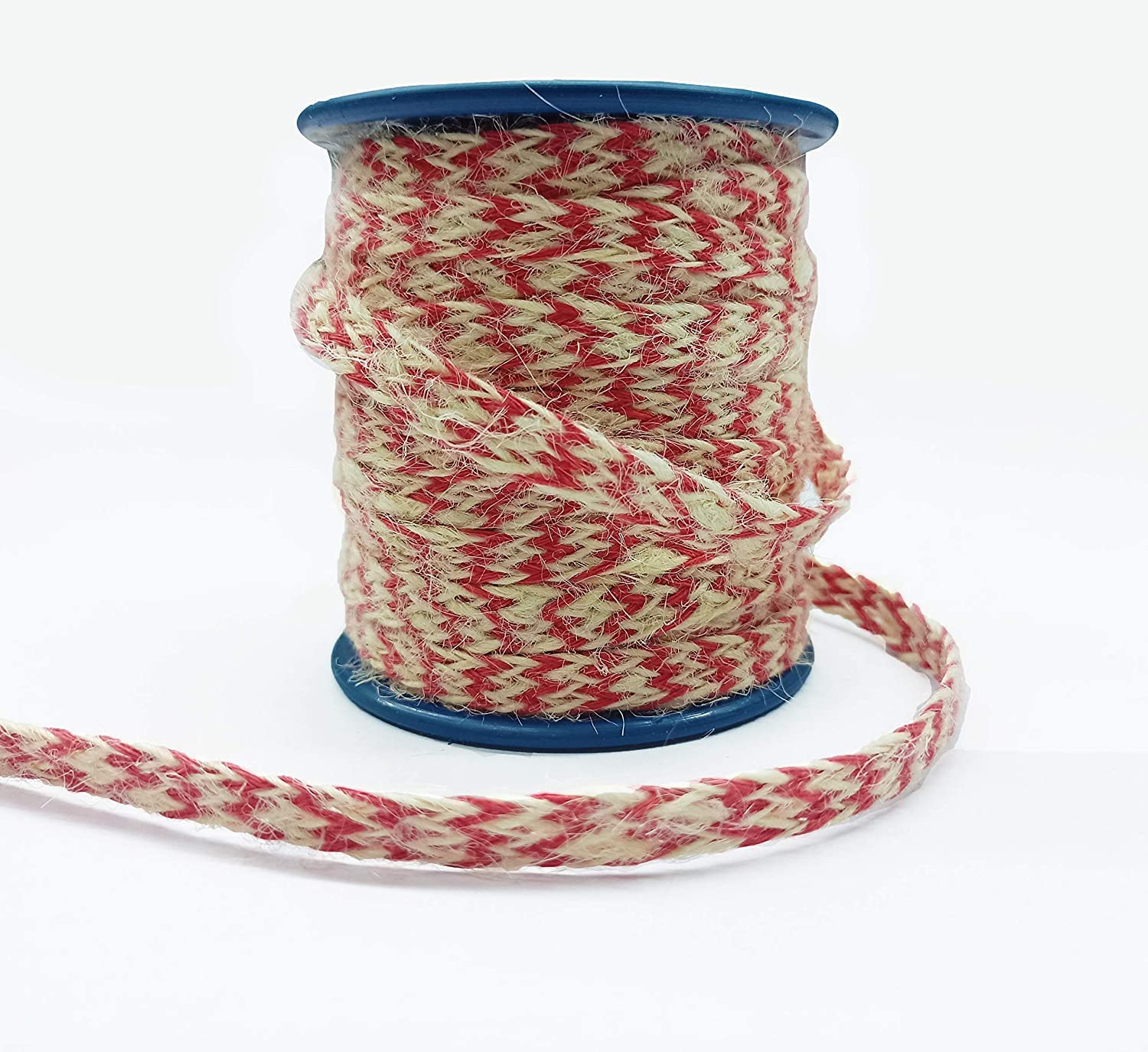 Bobbiny Natural Flat Braided Jute Twine Rope Linen Twine Rustic String Cord Rope DIY Rope Party Wedding Gift Wrapping Cords Thread and Other Projects | White | 7mm, 10 Meters — Amazon image 5