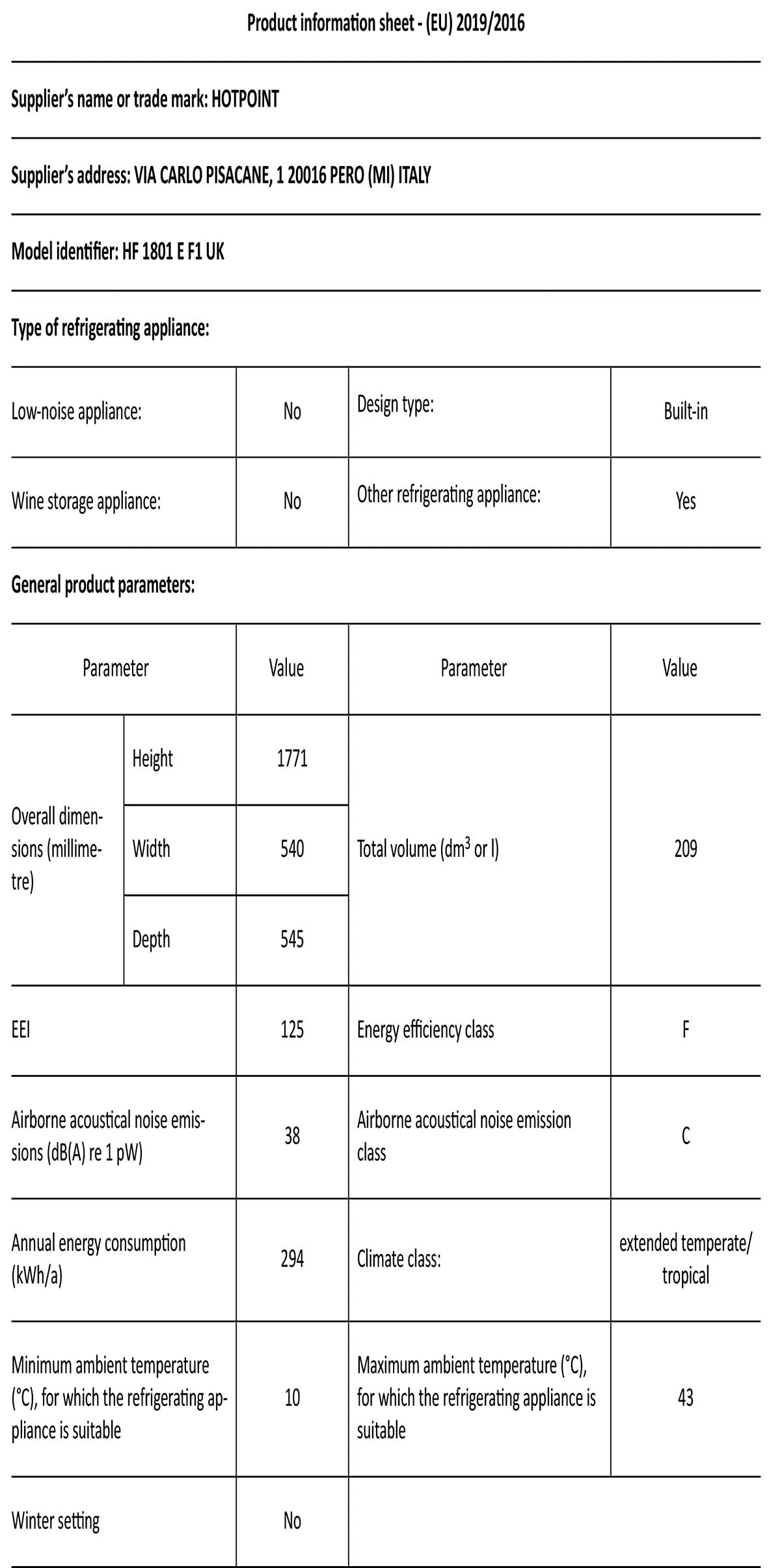 Freestanding Tall Freezer, 260L, 54cm wide, Graphite Amazon.co.uk