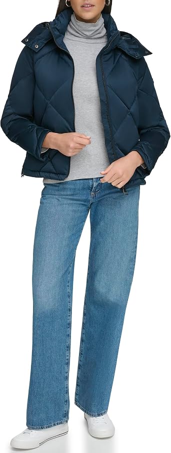 Calvin Klein Womens Quilted Puffer Jacket