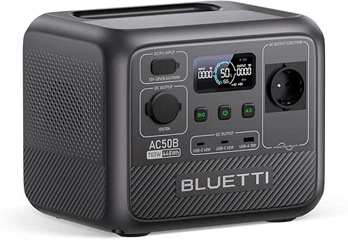 BLUETTI AC50B Station Électrique Portable, 448Wh LiFePO4 Batterie de Secours,