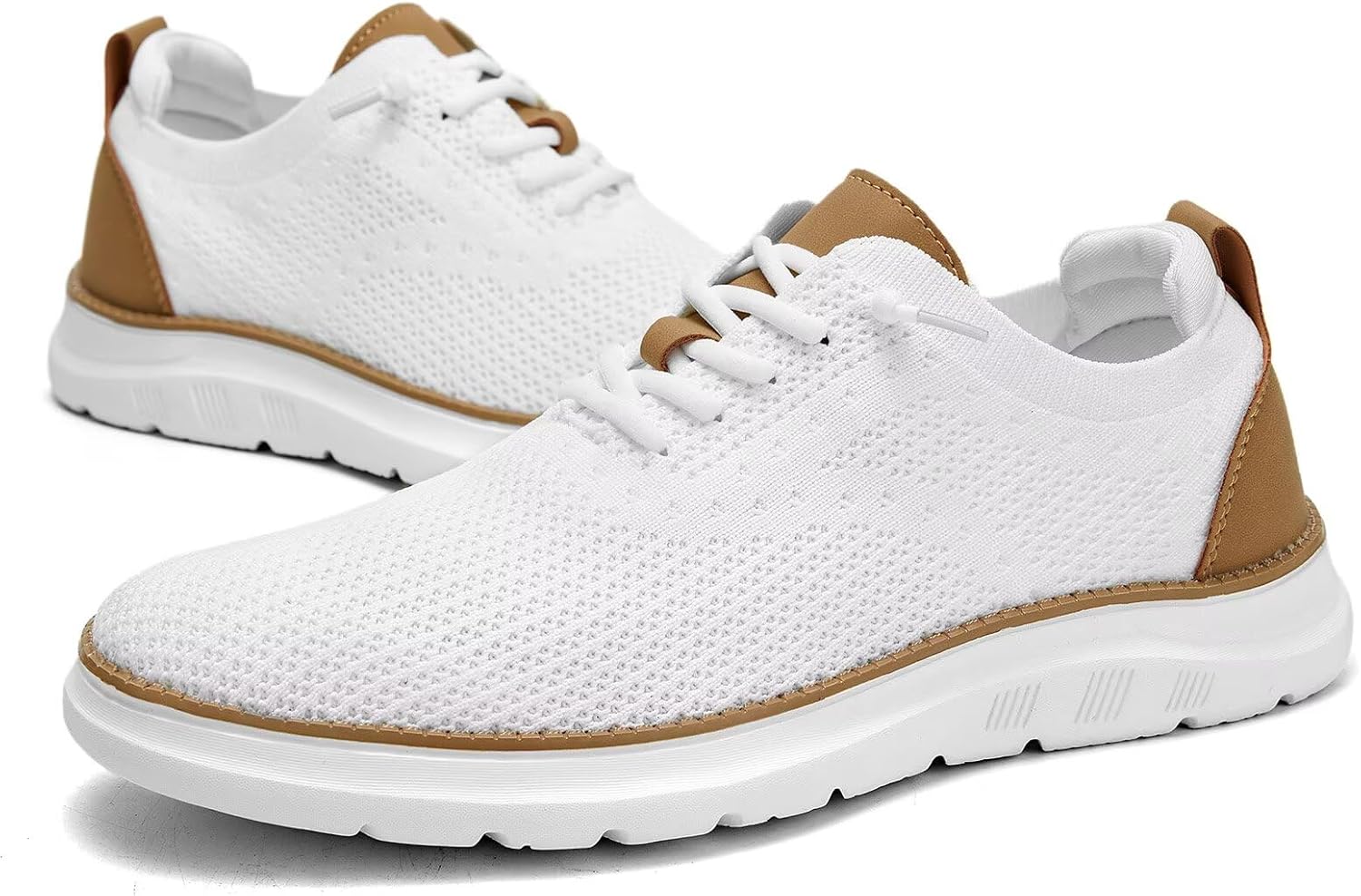 Men's Mesh Sneakers Oxfords Lace-Up Lightweight Casual Walking Shoes Driving Shoes - Image 7