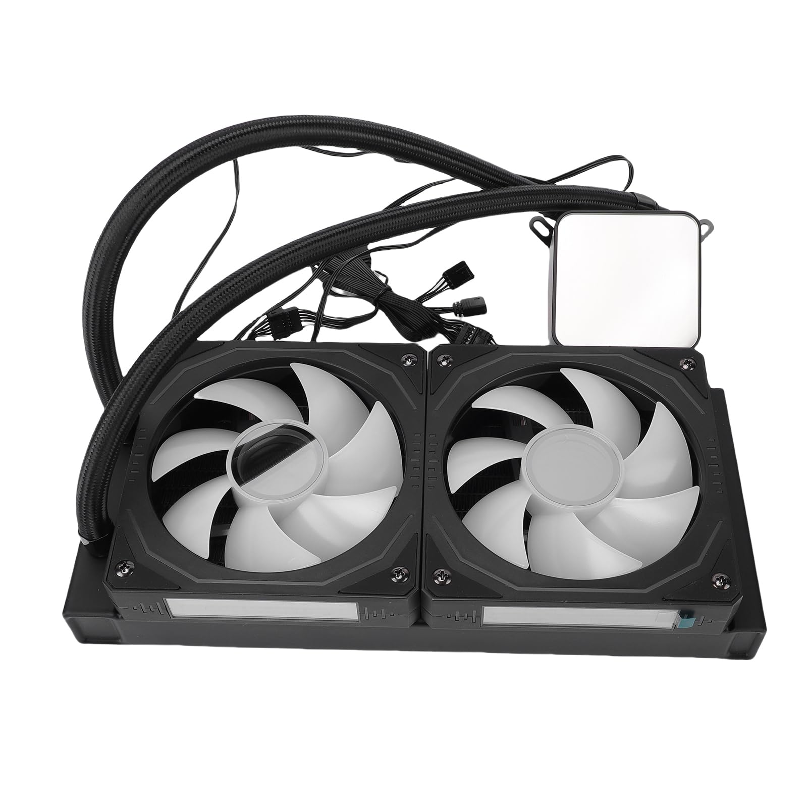 FILFEEL Płynna Chłodnica Procesora ARGB 240mm-w-jednym AIO Chłodnica Procesora z 2.2-calowym Ekranem LCD dla AM4 AM5 LGA1700 1200 Kompatybilny Komputer Stacjonarny do Gier (BLACK)