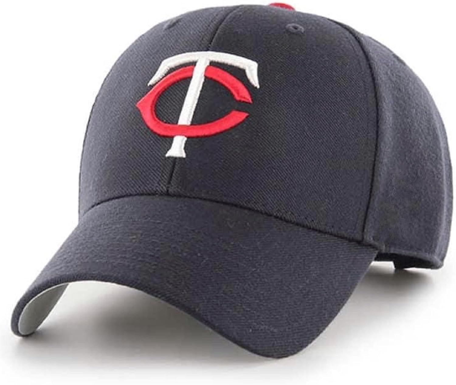 Officially Licensed Minnesota Baseball MVP Hat Classic Navy/White Twins Team Logo Adjustable Structured MVP Blue Sports Cap