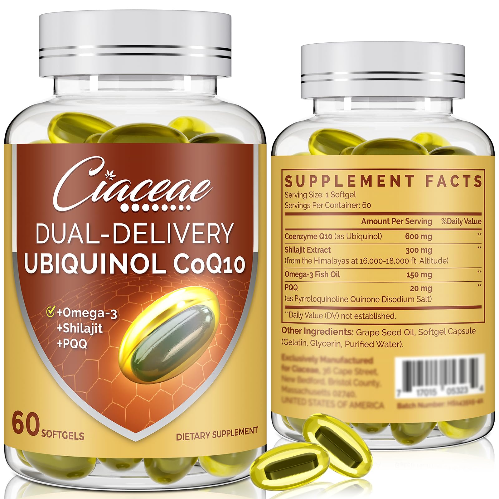 Ciaceae Ubiquinol CoQ10 600 MG