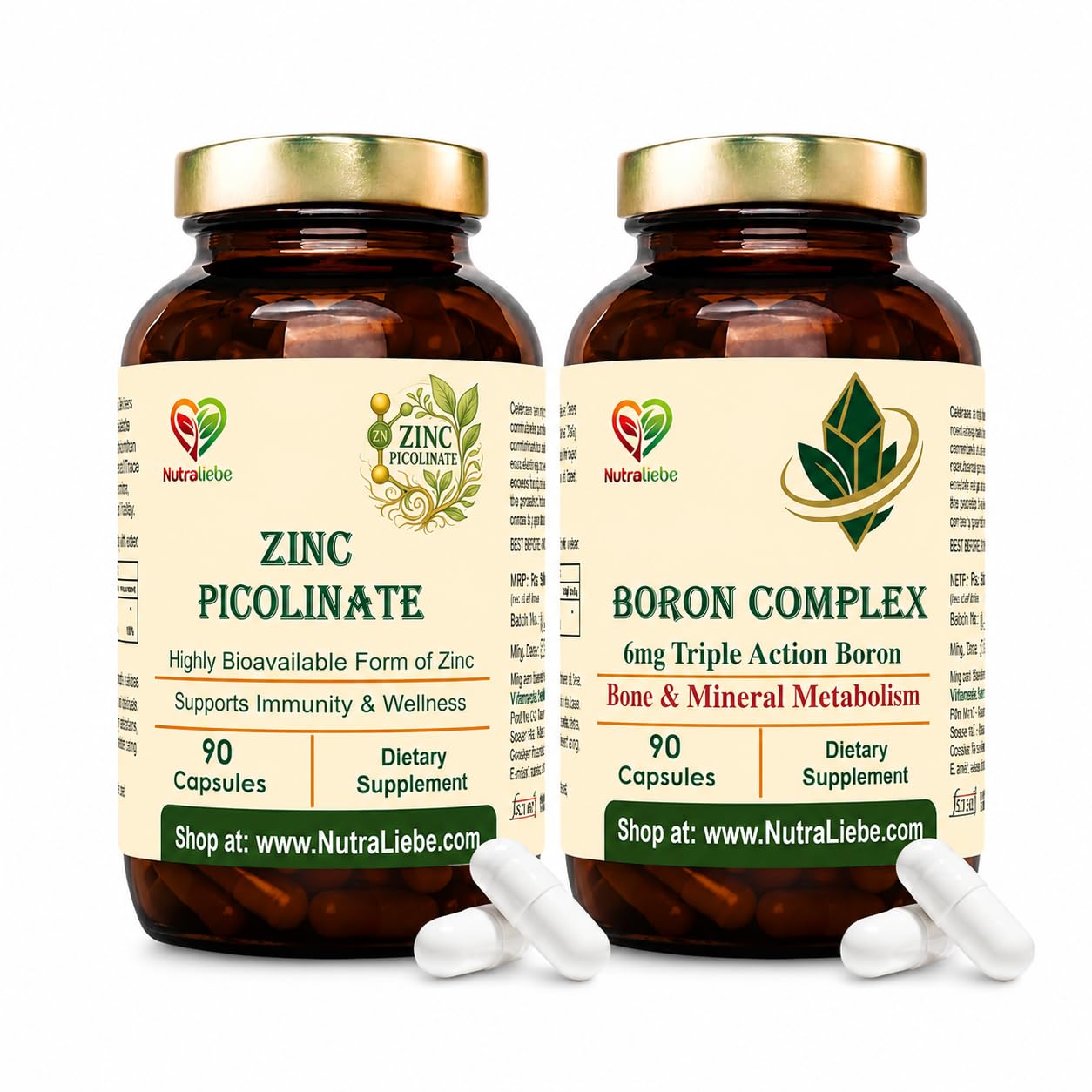 Zinc Picolinate & Boron Complex Bundle | Immune, Bone, Joint & Mineral Support | Highly Bioavailable Zinc + Triple Action Boron | 90 Capsules Each-image-26